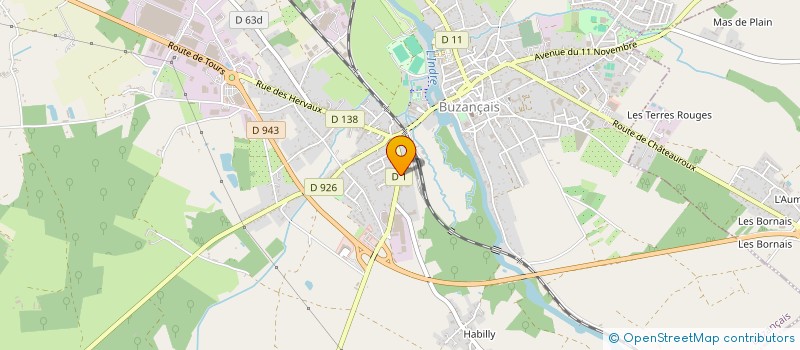 localisation de l'entreprise ALPHA-B à BUZANCAIS