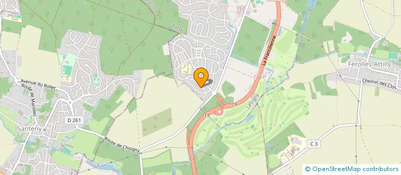 localisation de l'entreprise ALPHA'B  LESIGNY