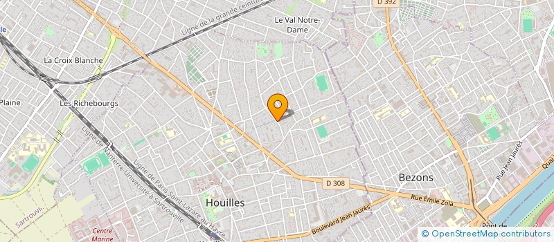 localisation de l'entreprise ALPHA BAT  HOUILLES