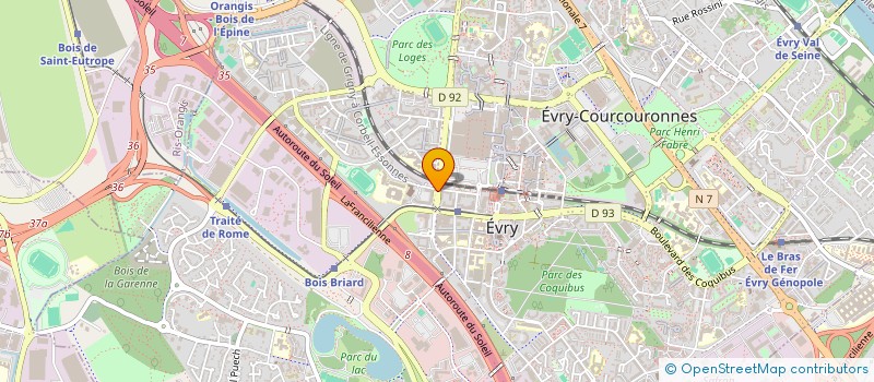 localisation de l'entreprise ALPHA BAT  EVRY-COURCOURONNES