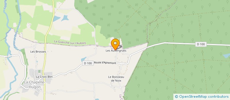 localisation de l'entreprise ALPHA BATI  LA CHAPELLE-HUGON