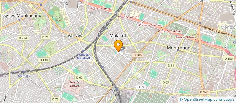localisation de l'entreprise ALPHA BATIMENT à MALAKOFF