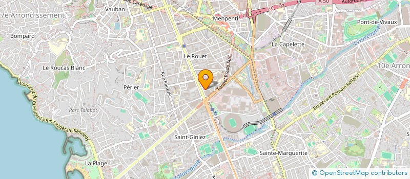 localisation de l'entreprise ALPHA BATIMENT à MARSEILLE
