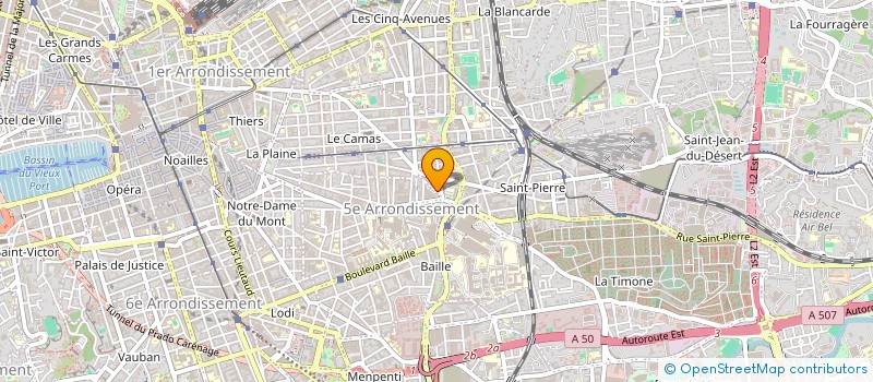 localisation de l'entreprise ALPHA BATIMENT à MARSEILLE