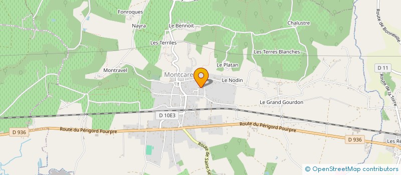 localisation de l'entreprise ALPHA BEAU à MONTCARET