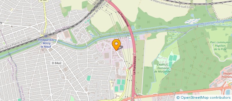 localisation de l'entreprise ALPHA'BIM  VILLEPARISIS