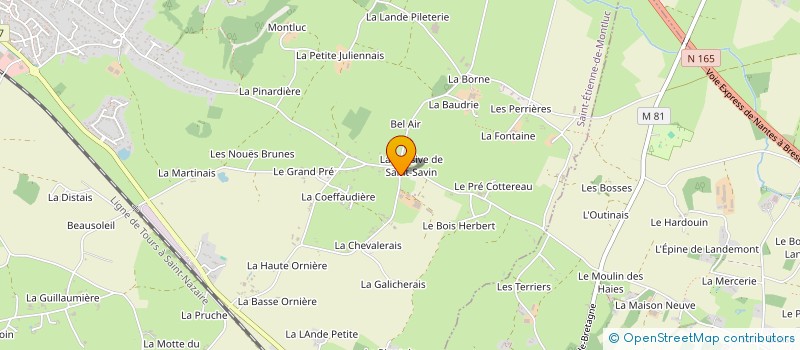 localisation de l'entreprise ALPHA BLOOM  SAINT-ETIENNE-DE-MONTLUC