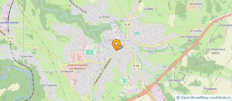 localisation de l'entreprise ALPHA BUREAU  MONISTROL-SUR-LOIRE