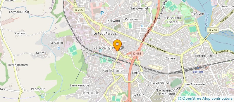 localisation de l'entreprise ALPHA BUREAU à LORIENT
