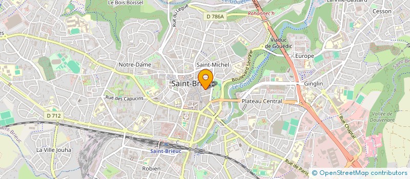 localisation de l'entreprise ALPHA BUREAUTIQUE SERVICES à SAINT-BRIEUC