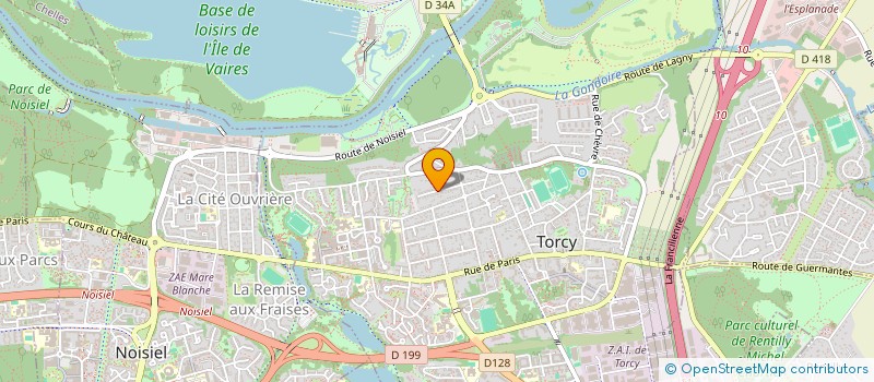 localisation de l'entreprise ALPHA C.G.F (CONSEIL GESTION FISCALITE) à TORCY