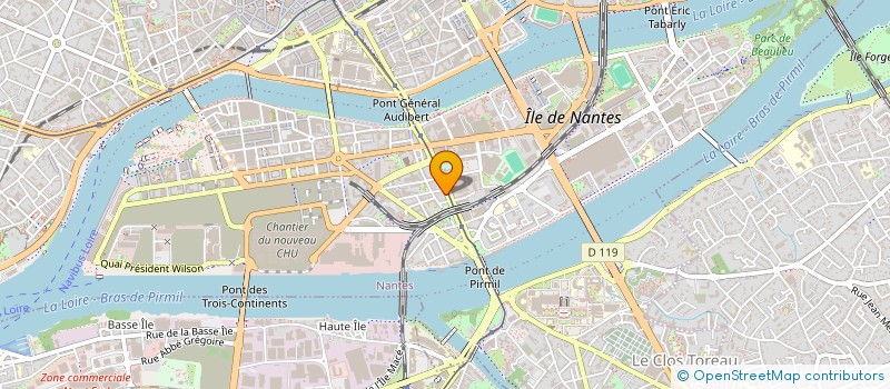 localisation de l'entreprise ALPHA CAISSE DIFFUSION à NANTES