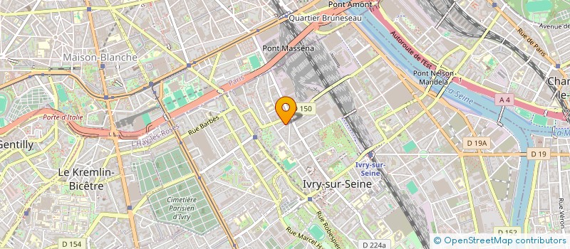localisation de l'entreprise ALPHA CAMPING&CO à IVRY-SUR-SEINE