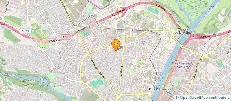 localisation de l'entreprise ALPHA CARRELAGE à ANGERS