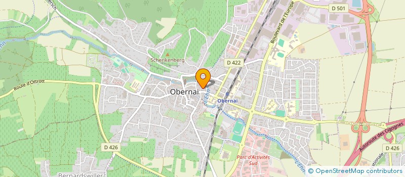 localisation de l'entreprise ALPHA CENTAURI ASSOCIATION  OBERNAI