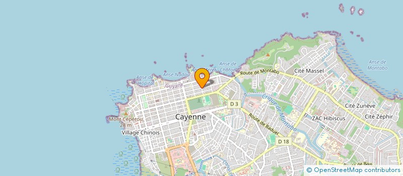 localisation de l'entreprise ALPHA CENTER  CAYENNE