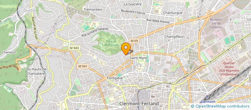 localisation de l'entreprise ALPHA CHAMPLOUP  CLERMONT-FERRAND