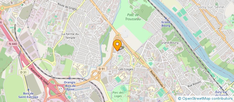 localisation de l'entreprise ALPHA-CIM à EVRY-COURCOURONNES