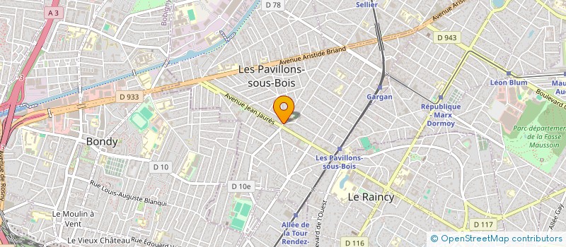 localisation de l'entreprise ALPHA CLES ET SERVICES à LES PAVILLONS-SOUS-BOIS