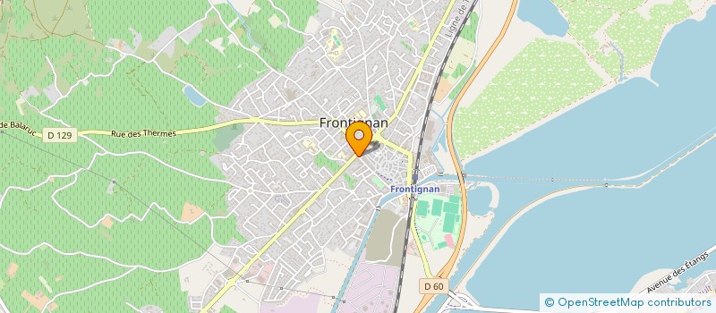 localisation de l'entreprise ALPHA CLOISONS AMOVIBLES à FRONTIGNAN