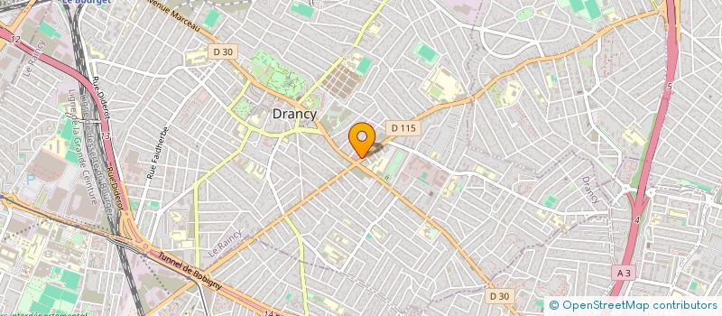 localisation de l'entreprise ALPHA COIFFURE à DRANCY