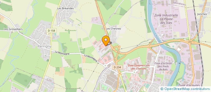 localisation de l'entreprise ALPHA COLIS à PERRIGNY