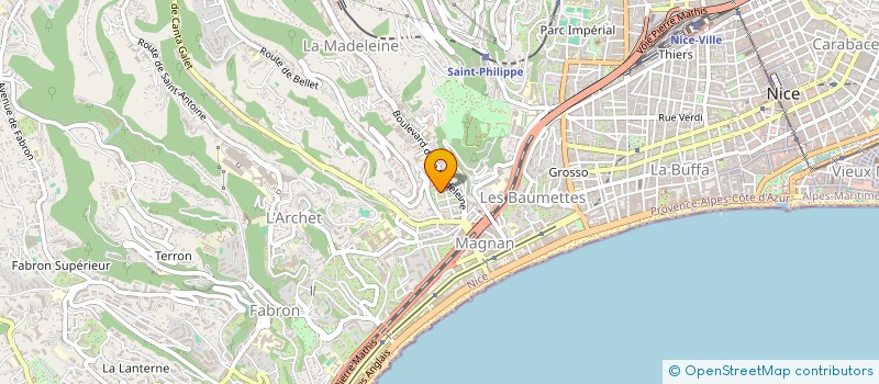 localisation de l'entreprise ALPHA COMEDIA à NICE