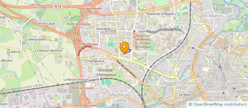 localisation de l'entreprise ALPHA COMM'UNIC à RENNES