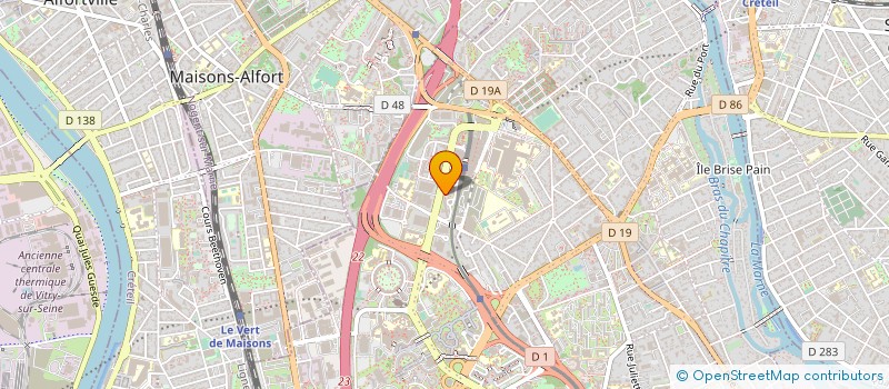 localisation de l'entreprise ALPHA COMMUNICATION  CRETEIL