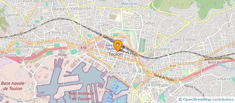 localisation de l'entreprise ALPHA COMMUNICATION FORMATION à TOULON
