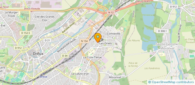 localisation de l'entreprise ALPHA COMMUNICATION FORMATION à DREUX