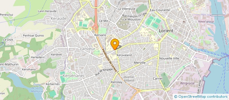 localisation de l'entreprise ALPHA COMPOSITION à LORIENT