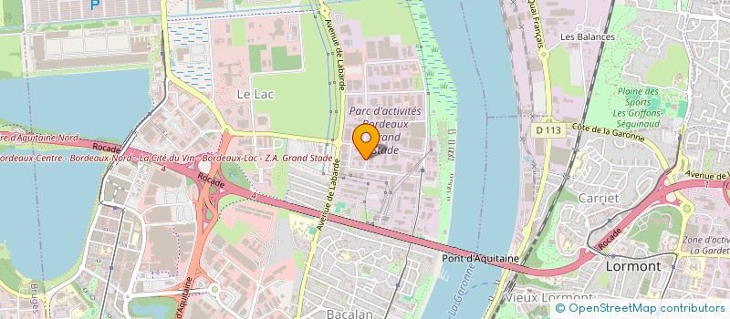 localisation de l'entreprise ALPHA CONCEPT à BORDEAUX