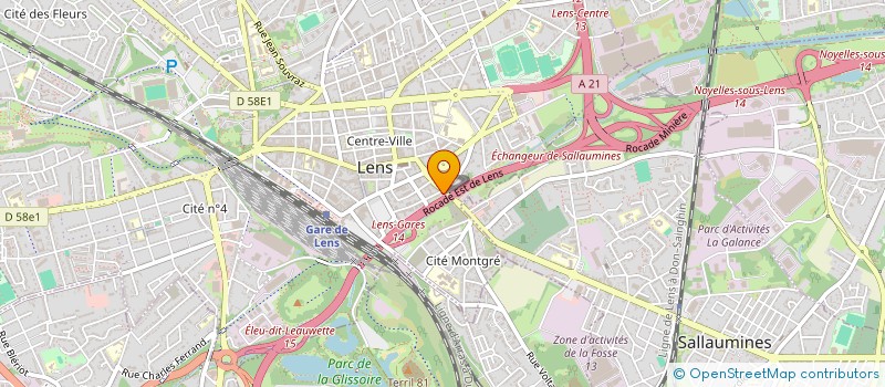 localisation de l'entreprise ALPHA CONCEPTION  LENS