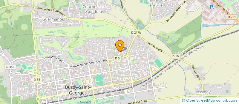 localisation de l'entreprise ALPHA CONNECT à BUSSY-SAINT-GEORGES