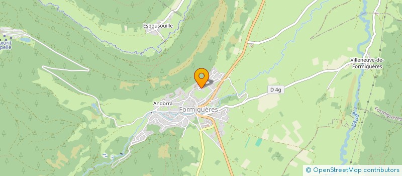 localisation de l'entreprise ALPHA CONSTRUCTION  FORMIGUERES