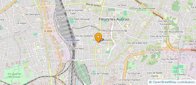 localisation de l'entreprise ALPHA CONSTRUCTION SARL  FLEURY-LES-AUBRAIS