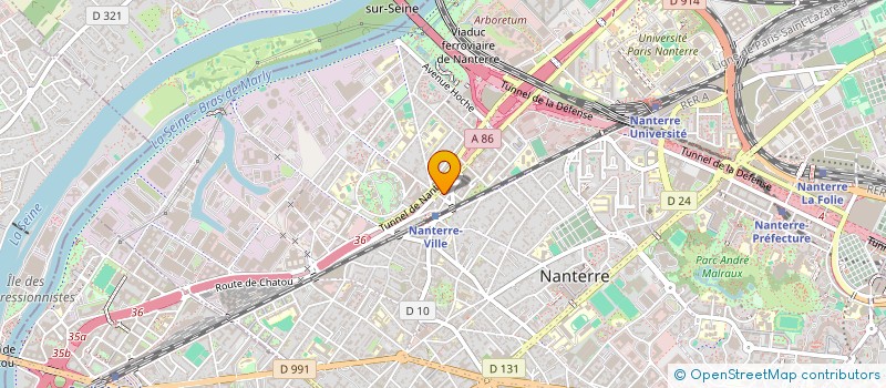 localisation de l'entreprise ALPHA CONSULTING SOFTWARE & PROCESS  NANTERRE