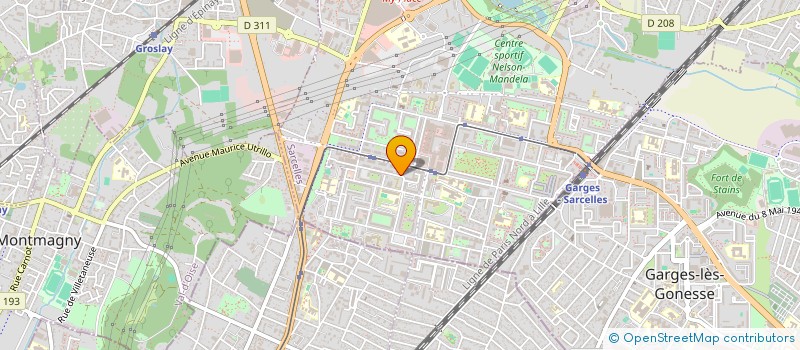 localisation de l'entreprise ALPHA COUP DE POUCE EN INSTANCE à SARCELLES