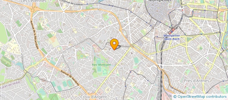 localisation de l'entreprise ALPHA CRC SARL à MONTPELLIER