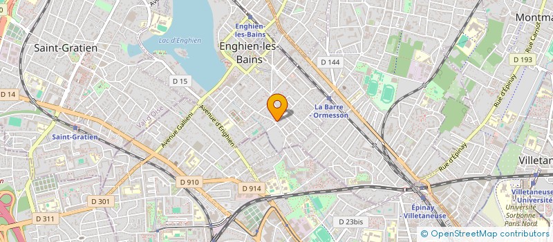 localisation de l'entreprise ALPHA CREW à ENGHIEN-LES-BAINS