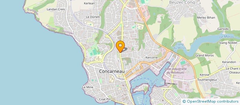 localisation de l'entreprise ALPHA CUISINES à CONCARNEAU