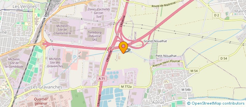 localisation de l'entreprise ALPHA D'ORION  CLERMONT-FERRAND