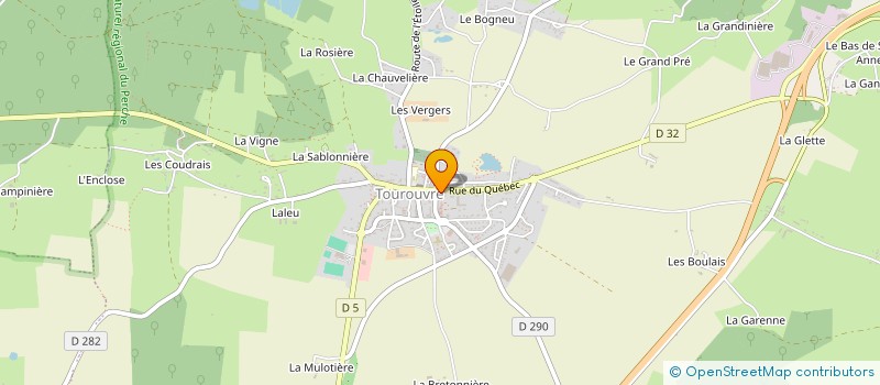 localisation de l'entreprise ALPHA DECOR à TOUROUVRE AU PERCHE