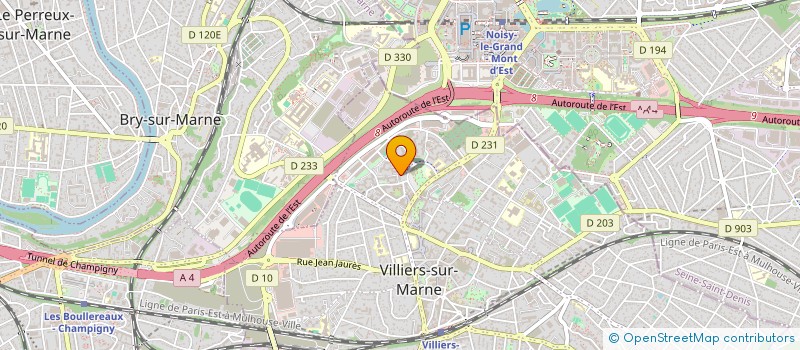 localisation de l'entreprise ALPHA DECOR EN BATIMENT ET VTC à VILLIERS-SUR-MARNE