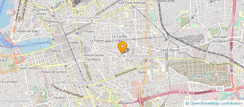 localisation de l'entreprise ALPHA DENT MIDI à MARSEILLE