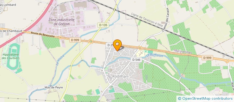 localisation de l'entreprise ALPHA DEVELOPPEMENT  RODILHAN