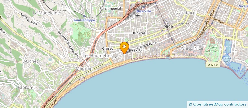 localisation de l'entreprise ALPHA DIAG à NICE