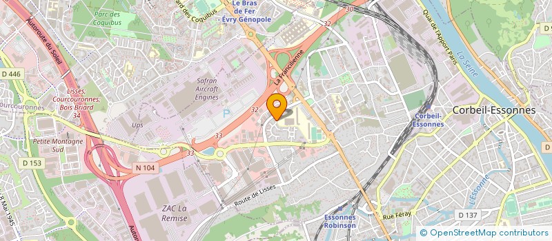 localisation de l'entreprise ALPHA DIGITAL à CORBEIL-ESSONNES