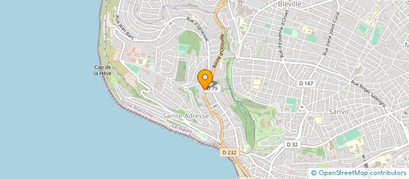 localisation de l'entreprise ALPHA DISTRIBUTION  SAINTE-ADRESSE